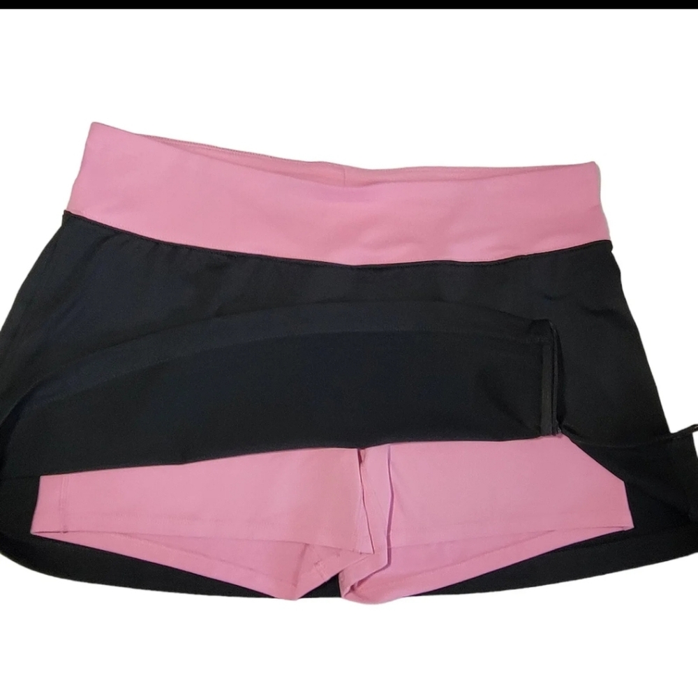 C9 By Champion Skort Womens Medium Black Pink Split Skirt Athletic Golf Tennis